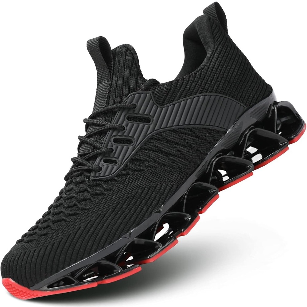Women’s Black and Red Athletic Sneakers